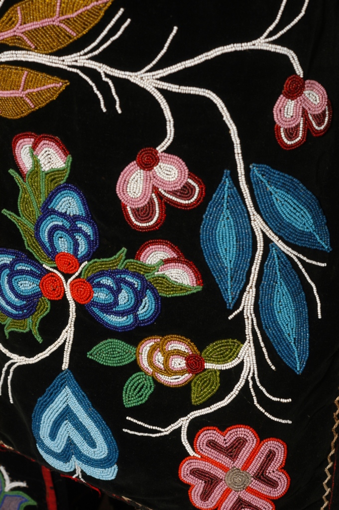 Example of beadwork in museum