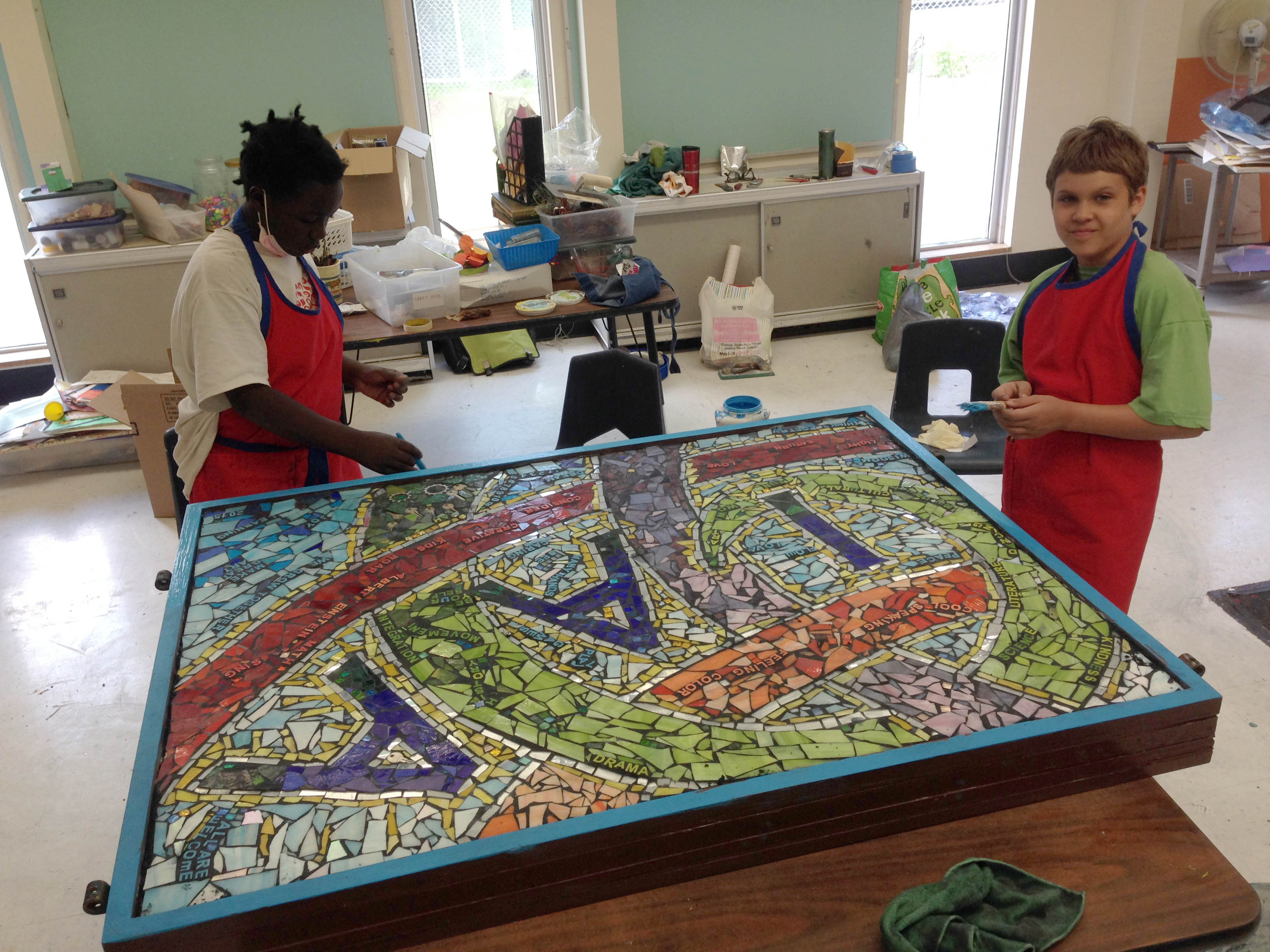 Mosaic sign in progress