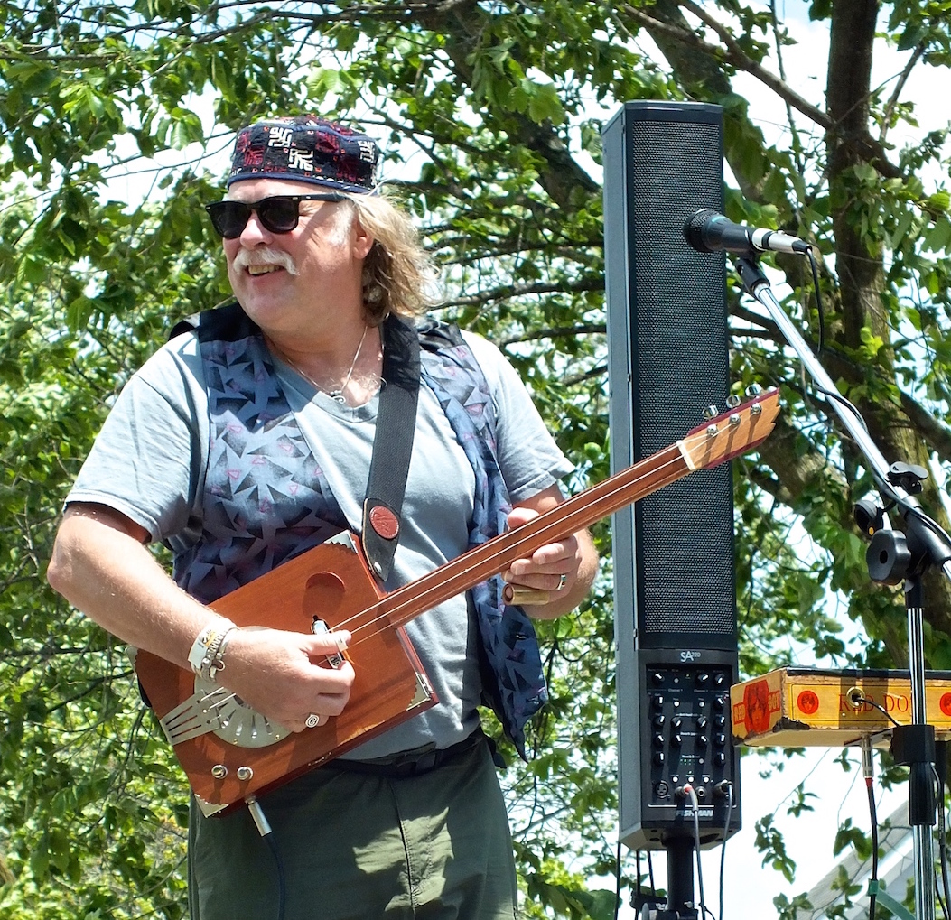David Reed performing at Milford, DE BrewGrass Festival