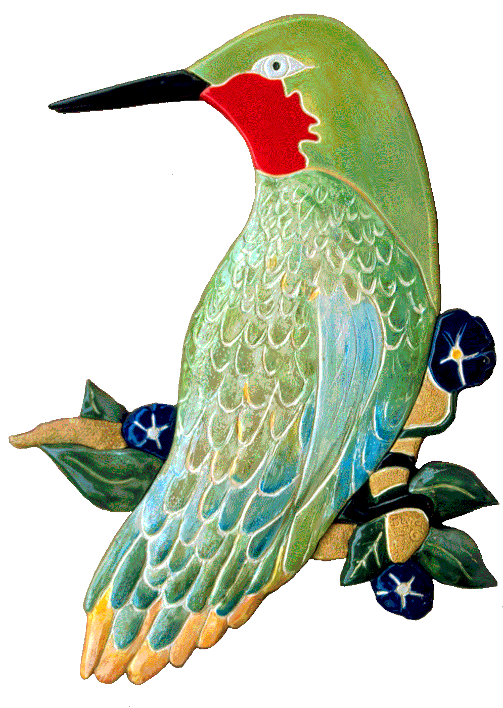 Free form hummingbird ceramic 