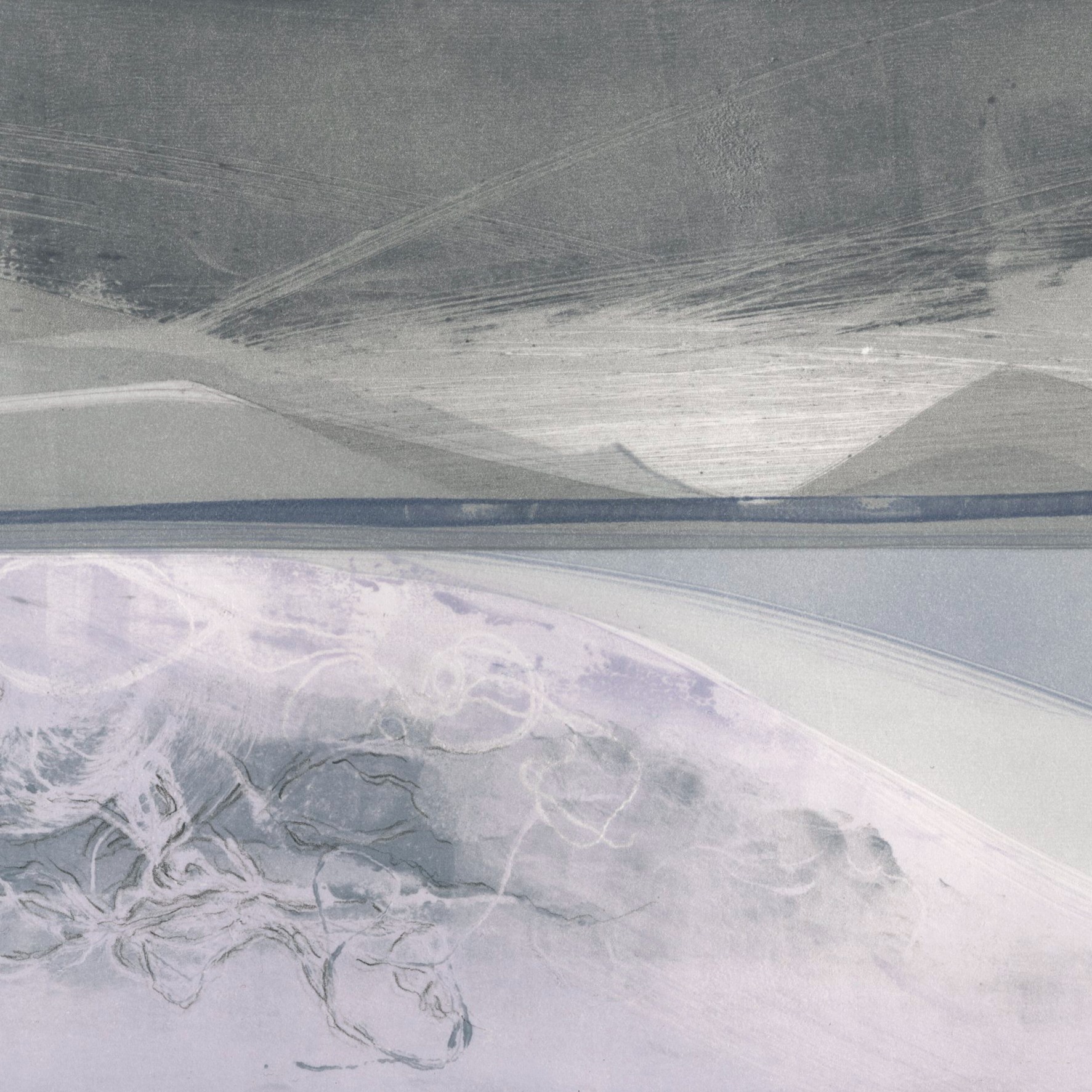 Monotype hand-pulled print, 32.25”X14.5” 