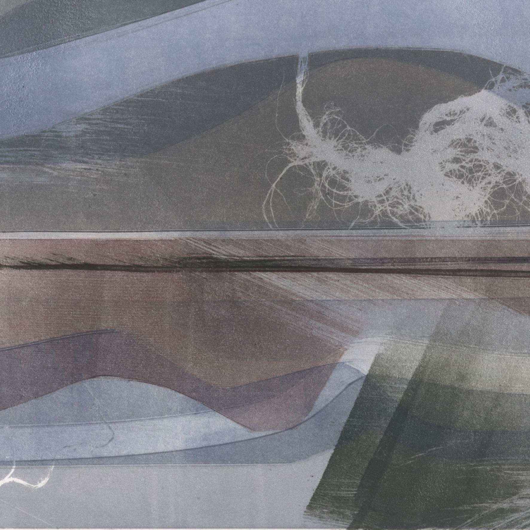 Monotype hand-pulled print, 32.25”X14.5”