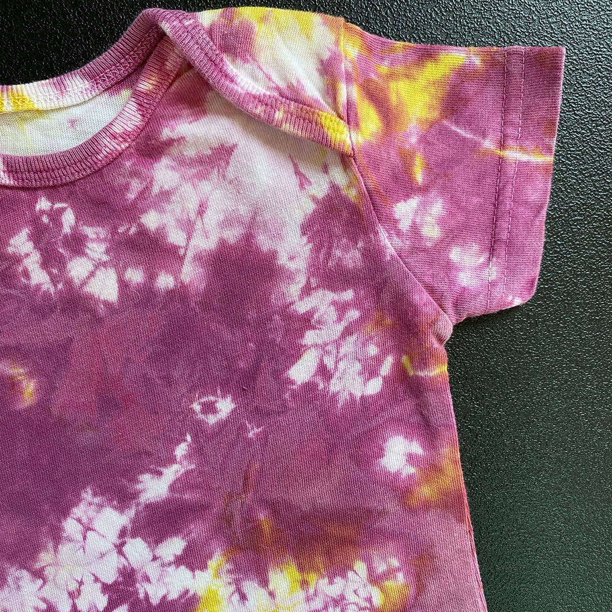 Cotton dyed with Weld and Cochineal using Shibori technique