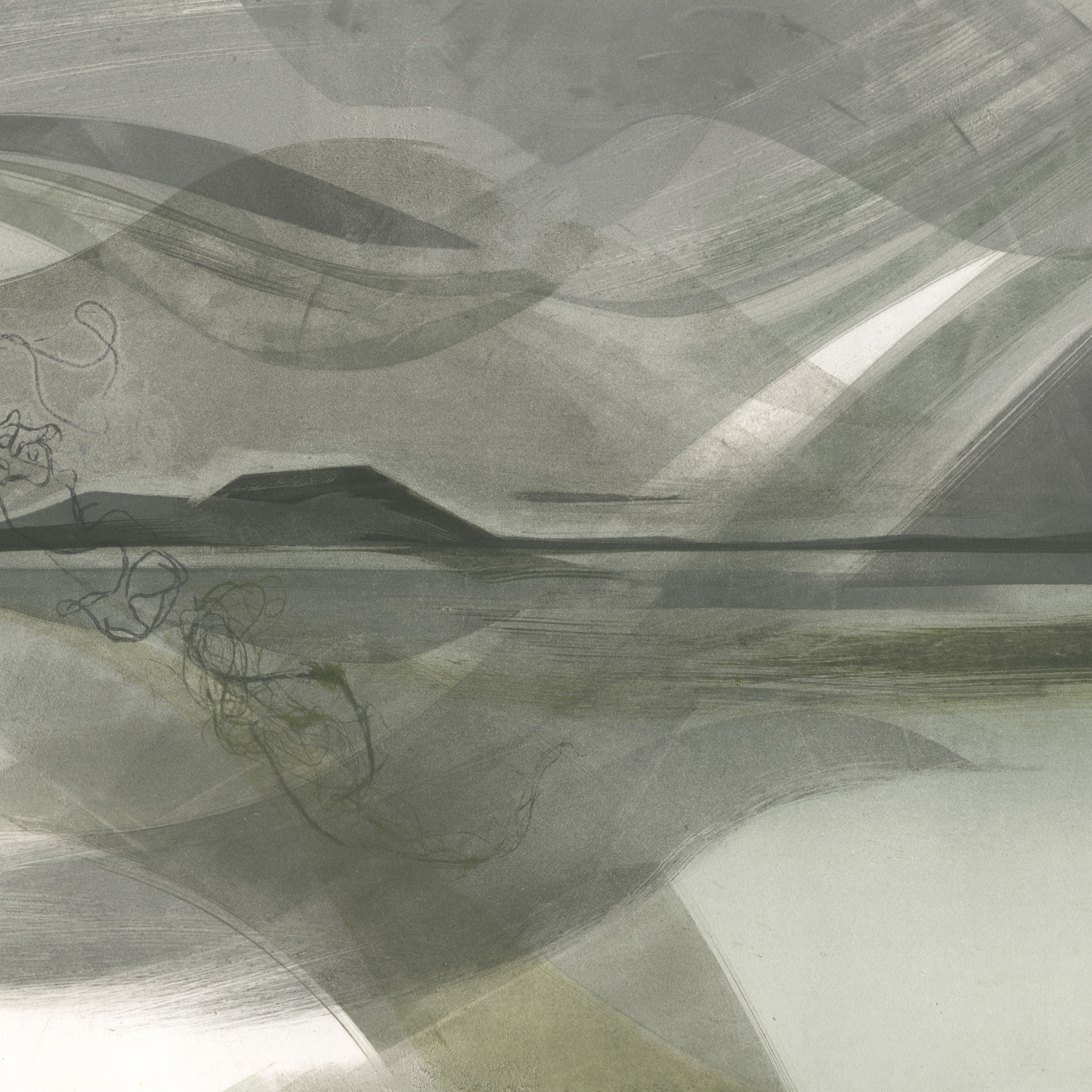 Monotype hand-pulled print, 24”X22”