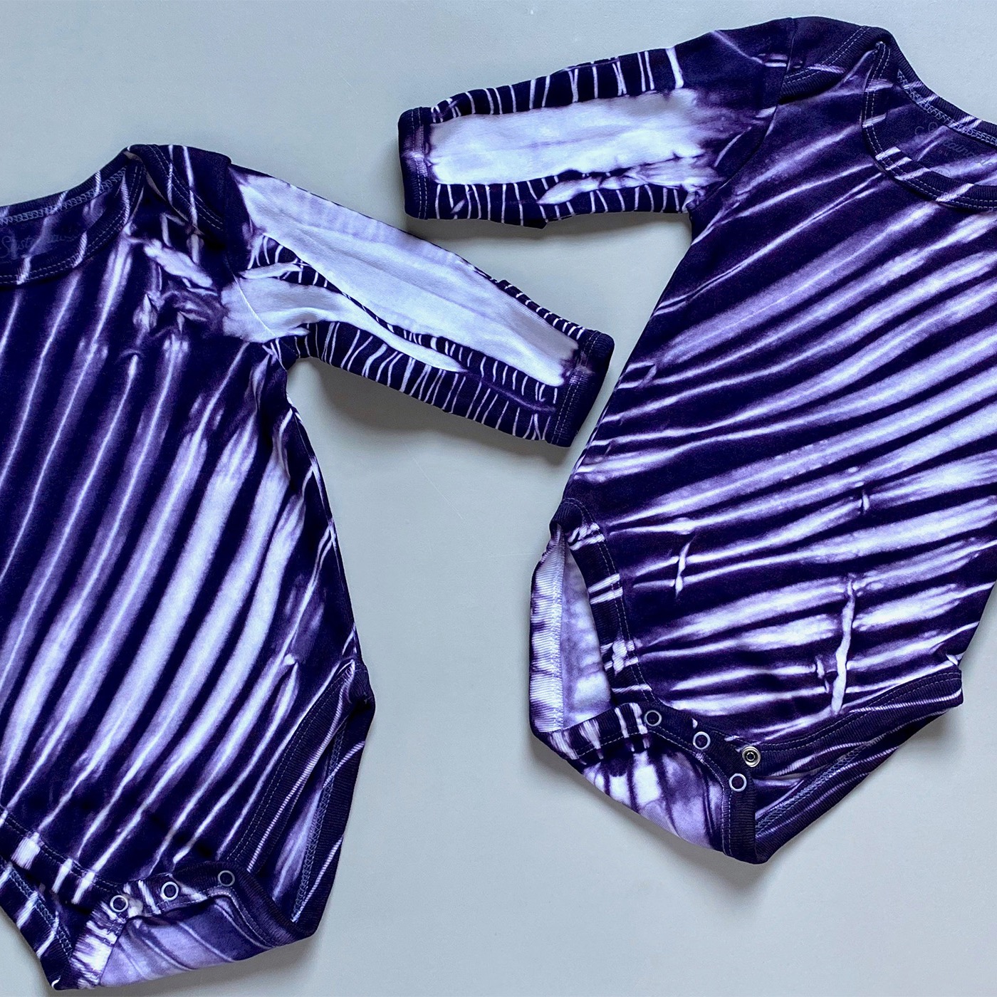 Cotton dyed with Logwood using Shibori technique