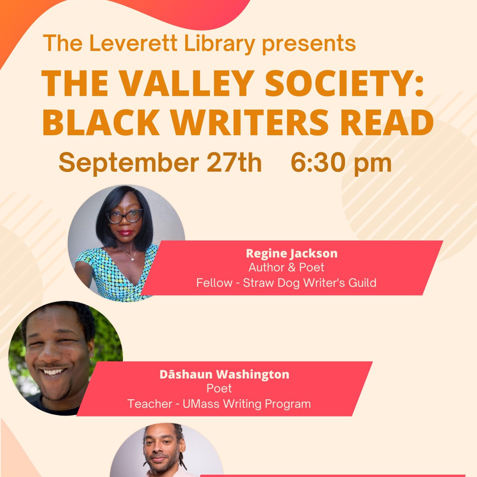 The Valley Society: Black Writers Read Regine Jackson