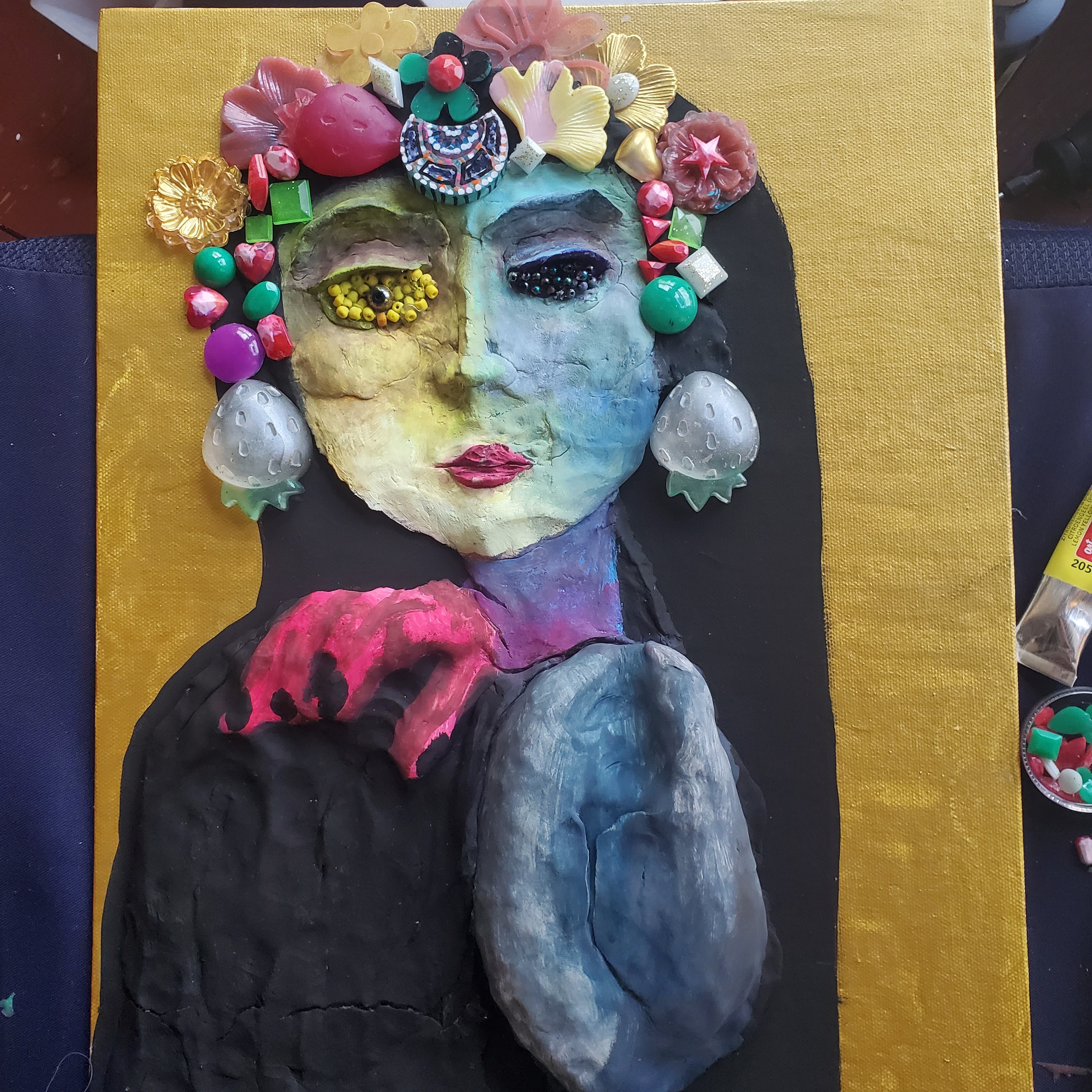 3D painting of woman