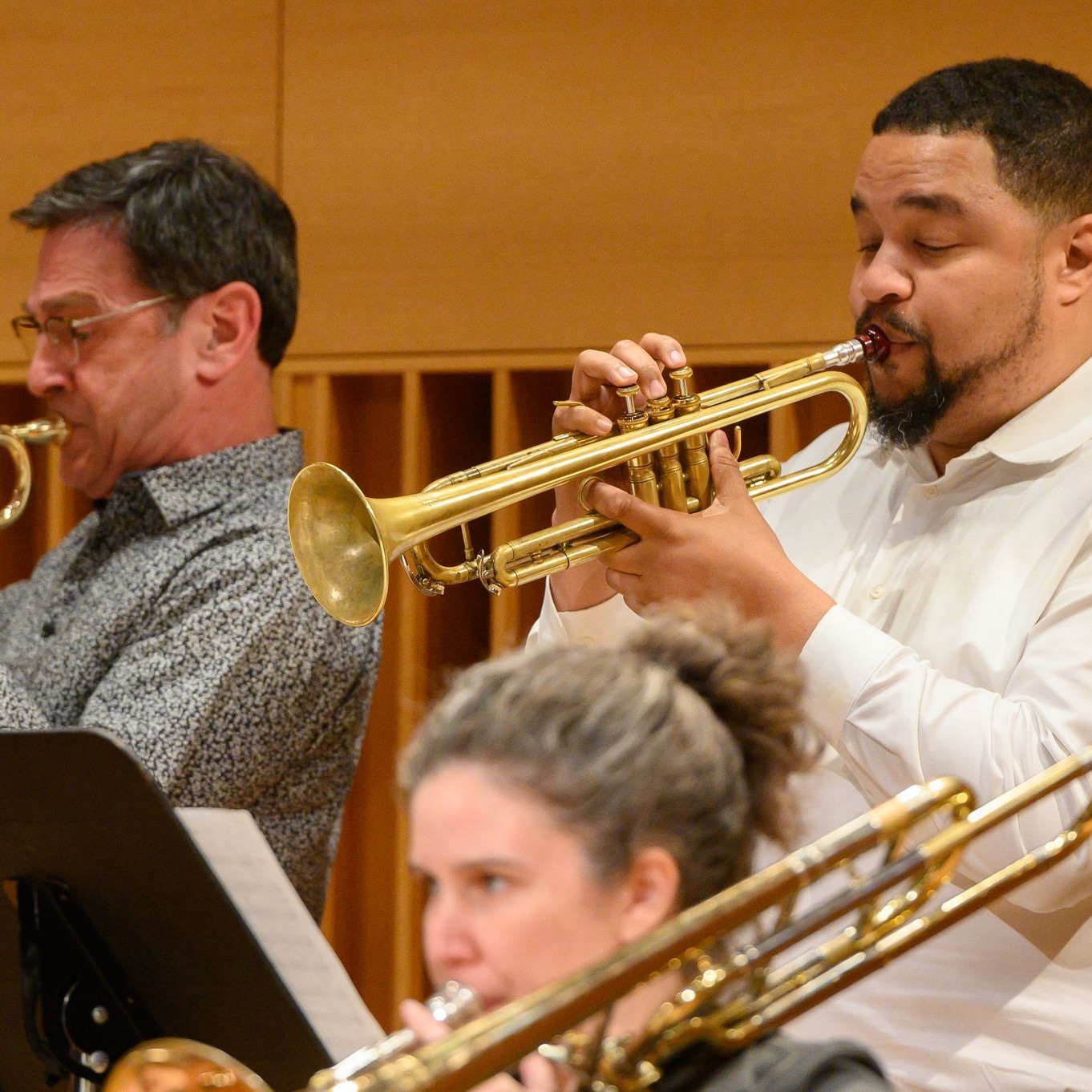 Jerry Sabatini, Haneef Nelson (trumpets)