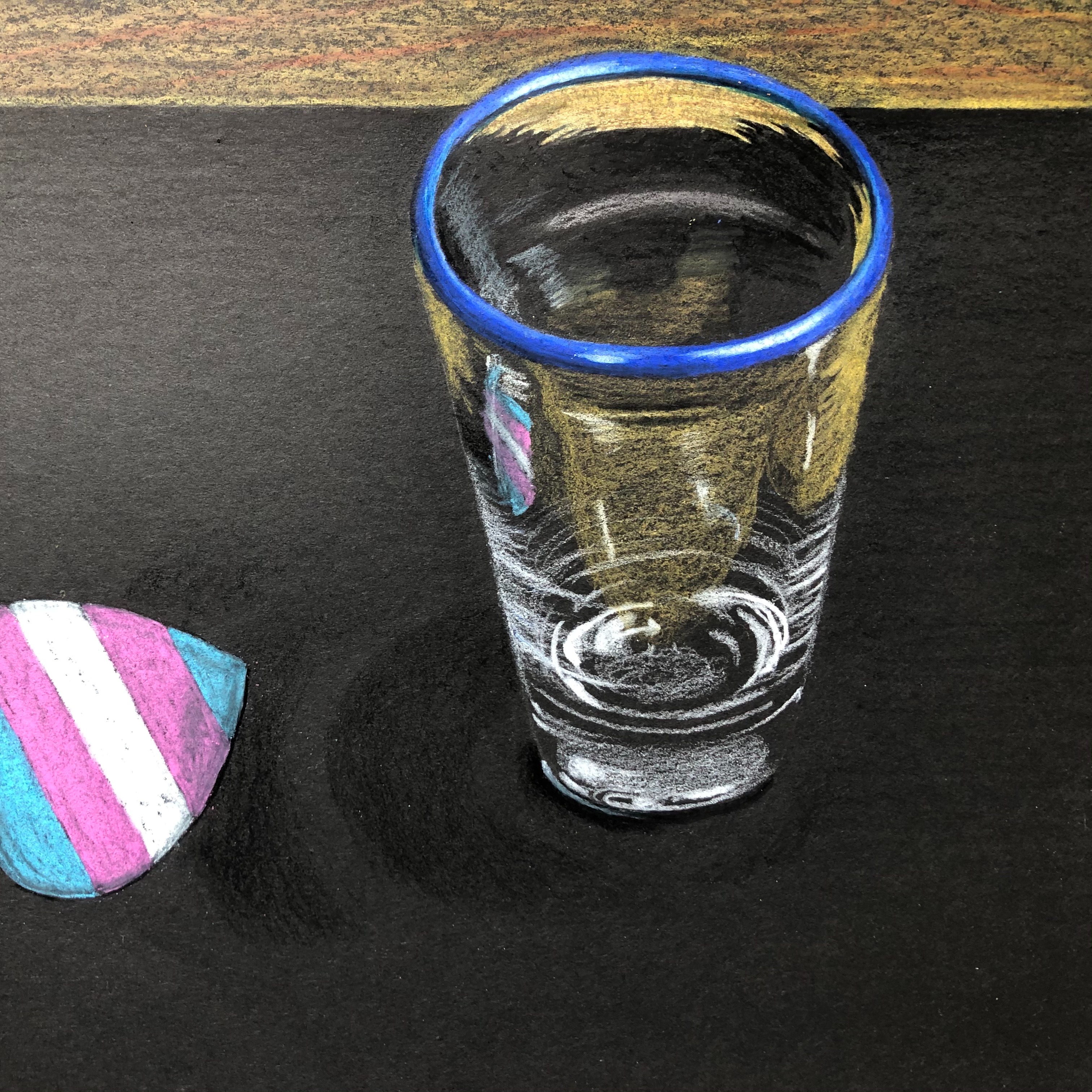 Glass in Colored Pencil