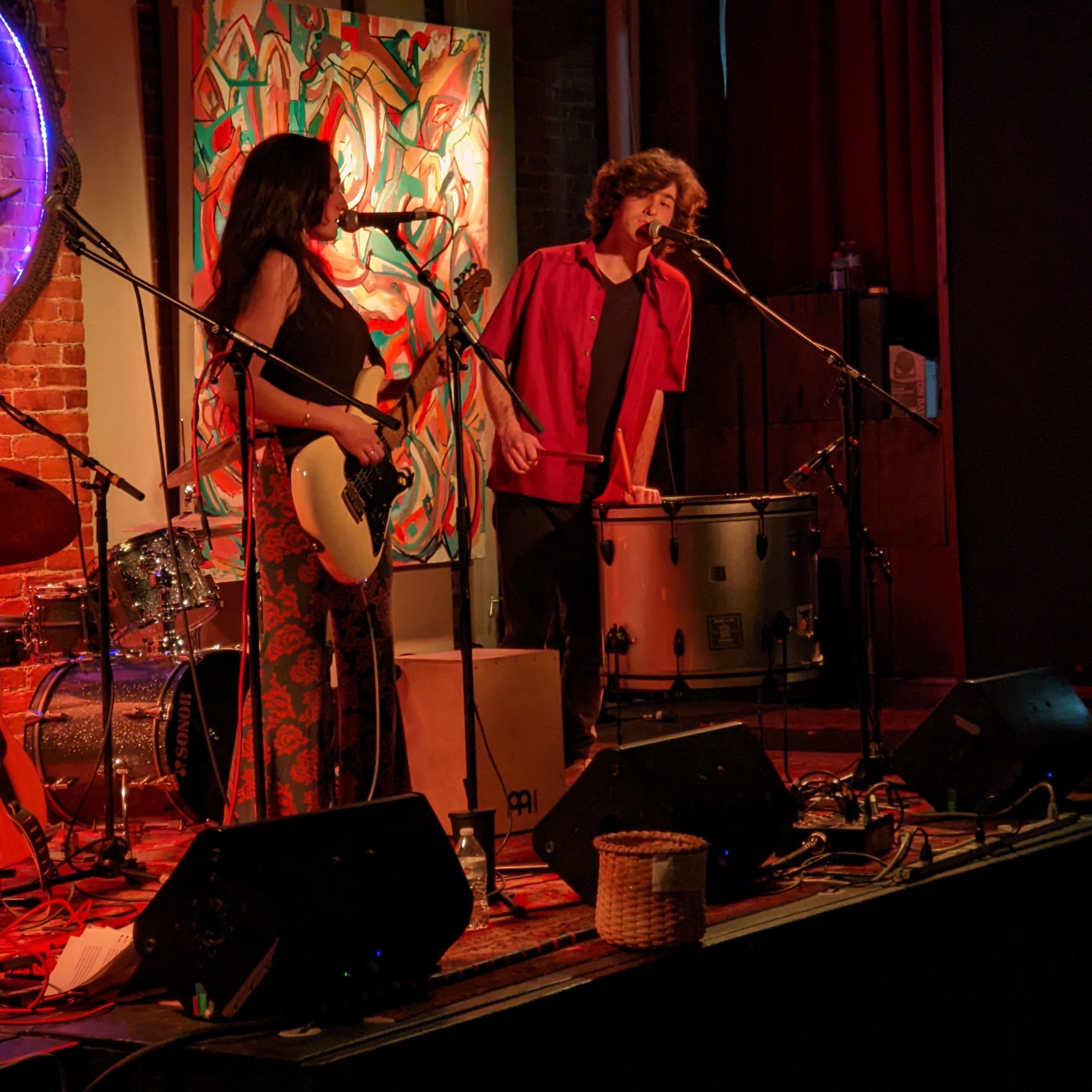 A local band performing at the Madhouse Local Concert Series 