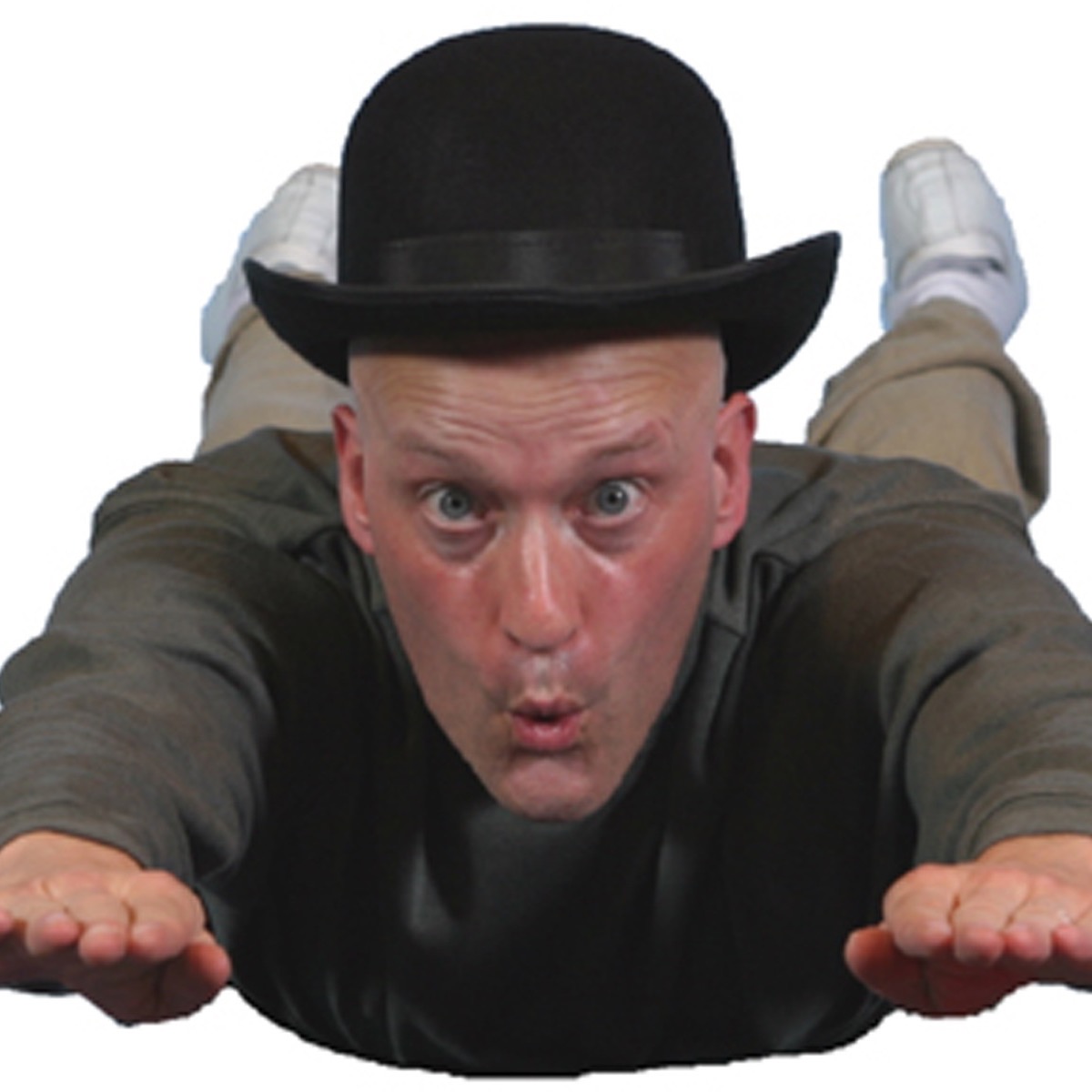 Comic Mime Robert Rivest "Flying"