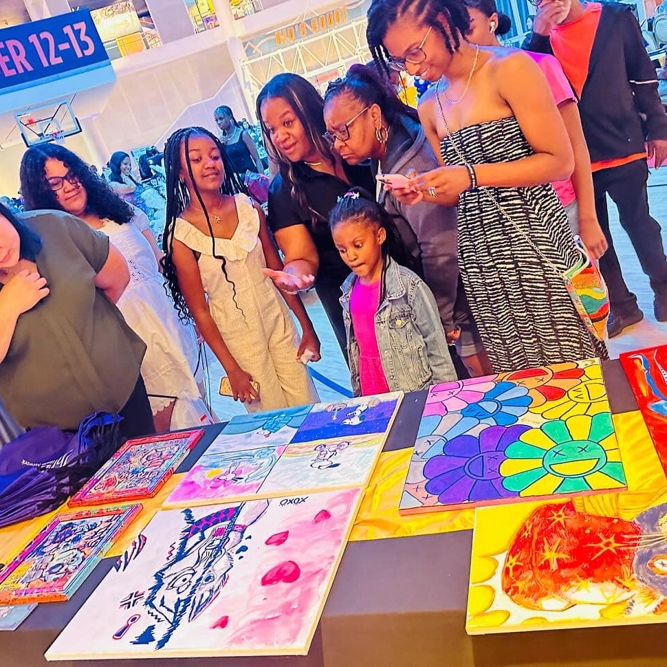 Our Birth of an Artist youth series had the opportunity for your youth to showcase their artwork to the community friends and family . 