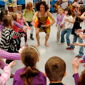 African Dance Demonstration at Portsmouth School, RI