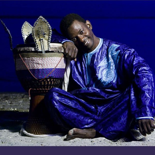 Master drummer Issa Coulibaly of Mali, West Africa