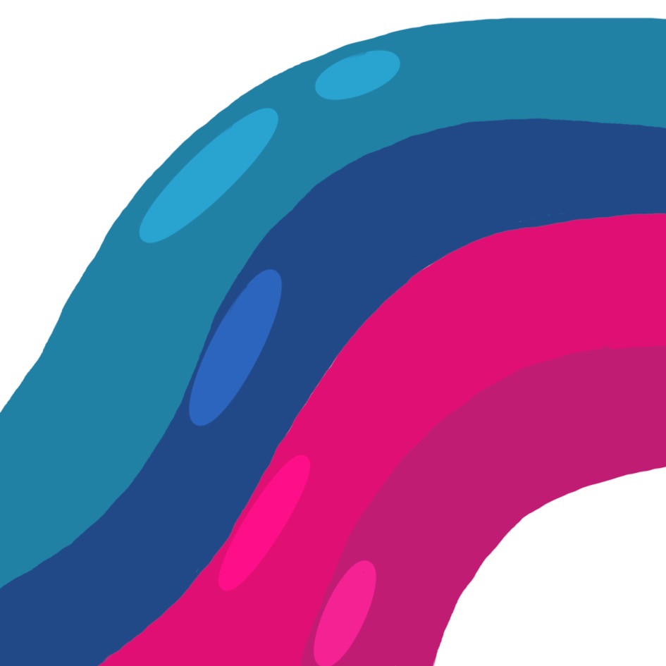 Colorful wave of color & expression