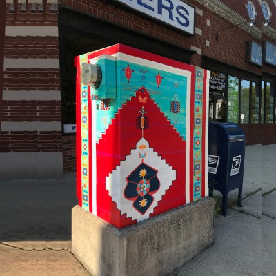 Persian Carpet utility box in Belmont