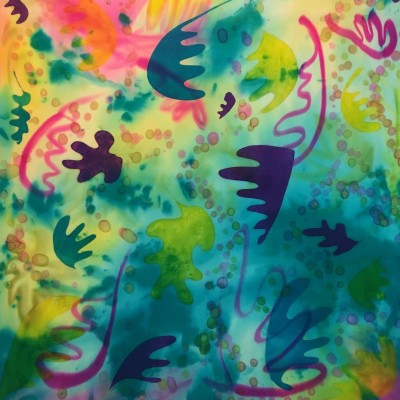 When life deals you lemons... This was created from a dye spill accident.