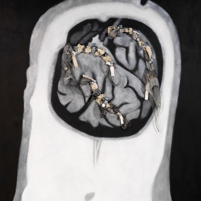 COR T1 (61 of 65), Acrylic and mixed media on canvas, 72”x60”, 2023