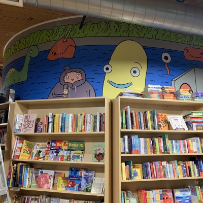 Lala Books mural continuation