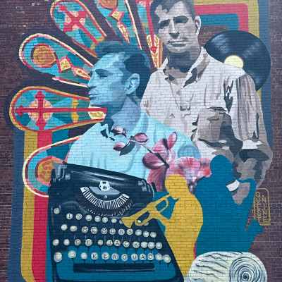 Working alongside the Kerouac Estate Quest Nine brought this mural to life in Jack’s Hometown of Lowell, Massachusetts 