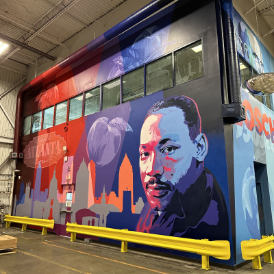 Dr. King’s Mural in Atlanta, brought to you by the Bosch Corporation and Quest Nine
